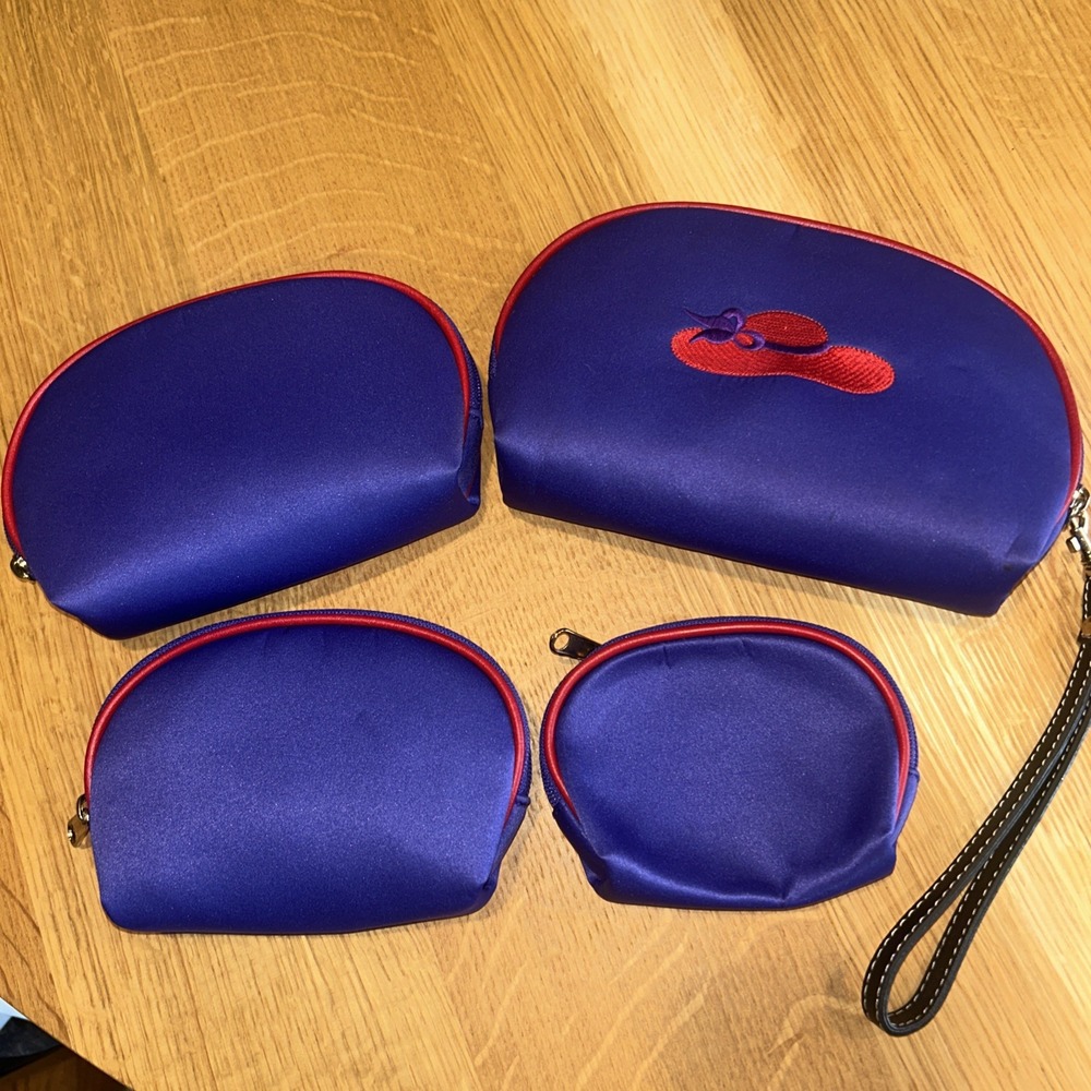 4 Piece Red Hat Committee Purple Change Purse / Storage